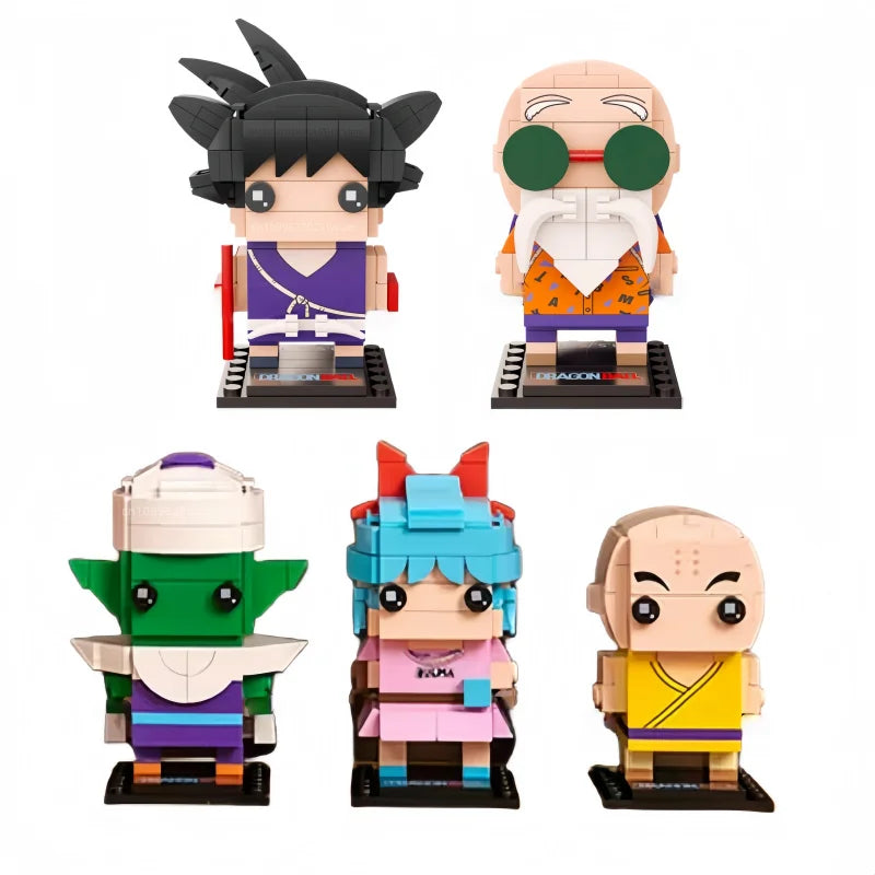 Bloques de construcción Dragon Ball - Goku niño y sus amigos chibi