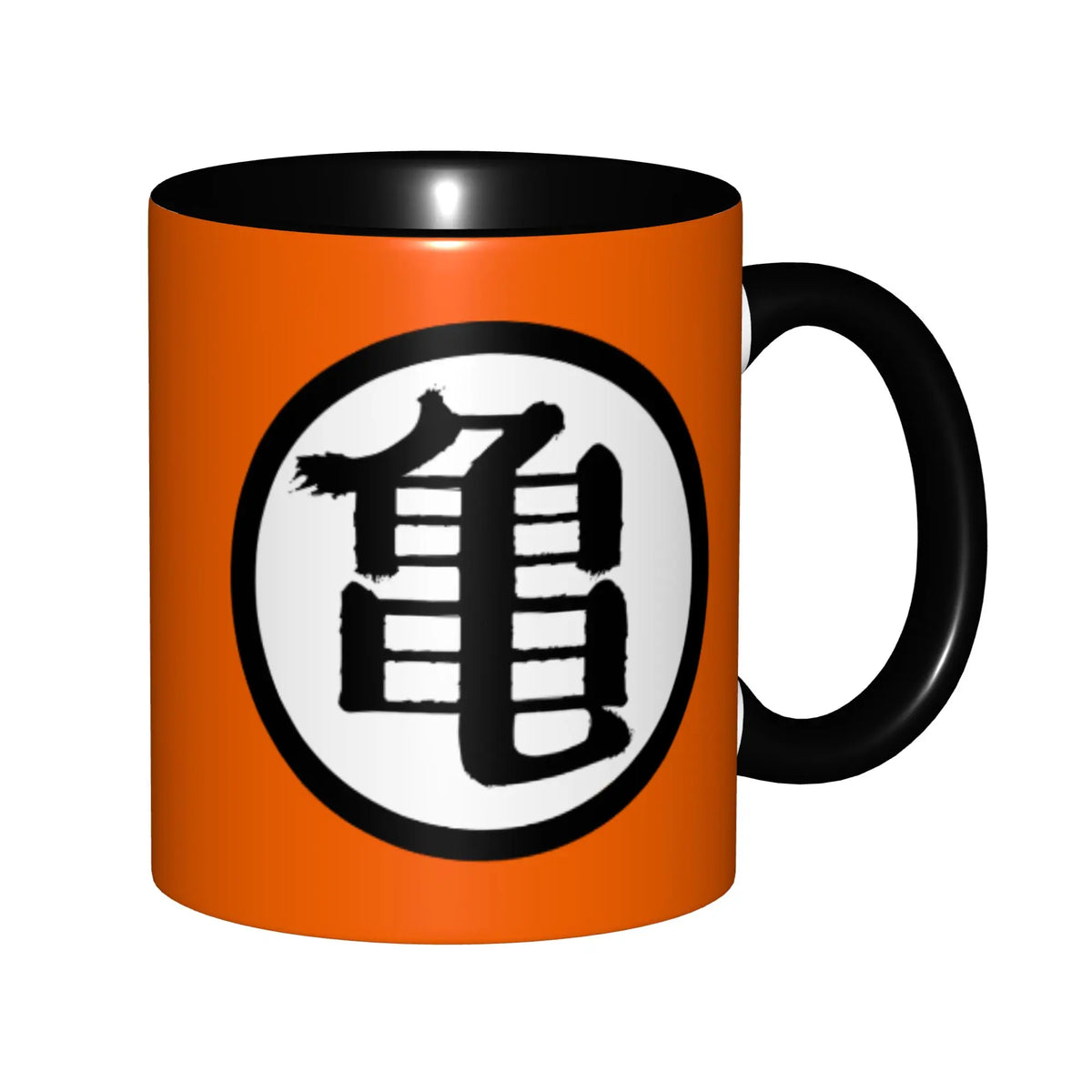 Dragon Ball mug - Kame symbol on orange background