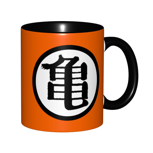 Dragon Ball mug - Kame symbol on orange background