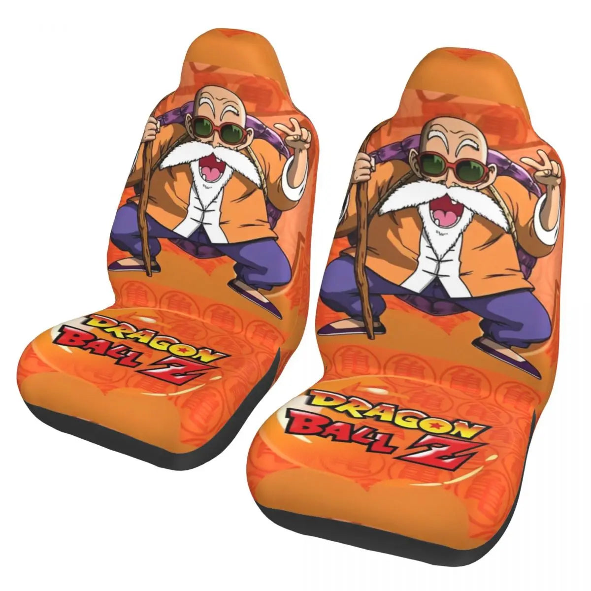 Fodere per sedili anteriori arancioni Dragon Ball - Genio delle Tartarughe chibi
