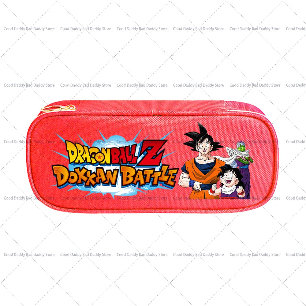 Trousse à crayons colorée Dragon Ball - Goku et logo Dokkan Battle