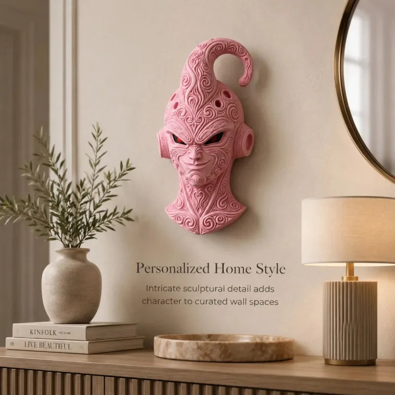 Pink Dragon Ball cosplay masker - Kid Buu