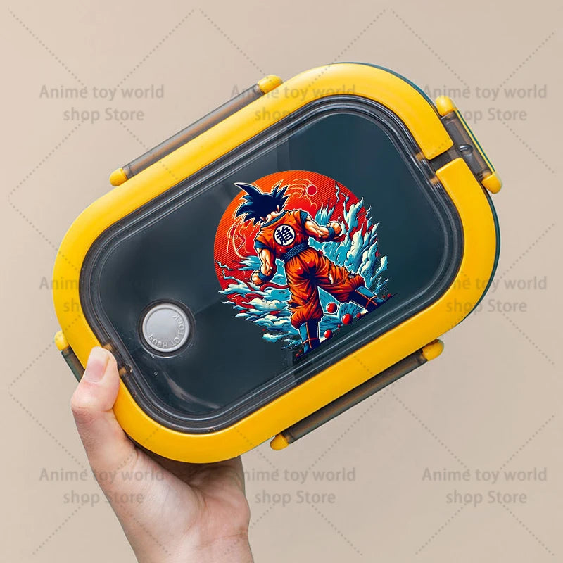 Porta merenda giallo Dragon Ball - Goku e cerchio di trasformazioni