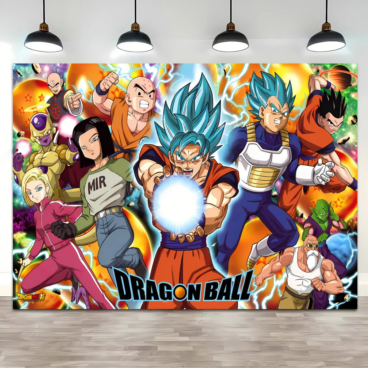 Toile de fond anniversaire Dragon Ball - Goku et ses transformations