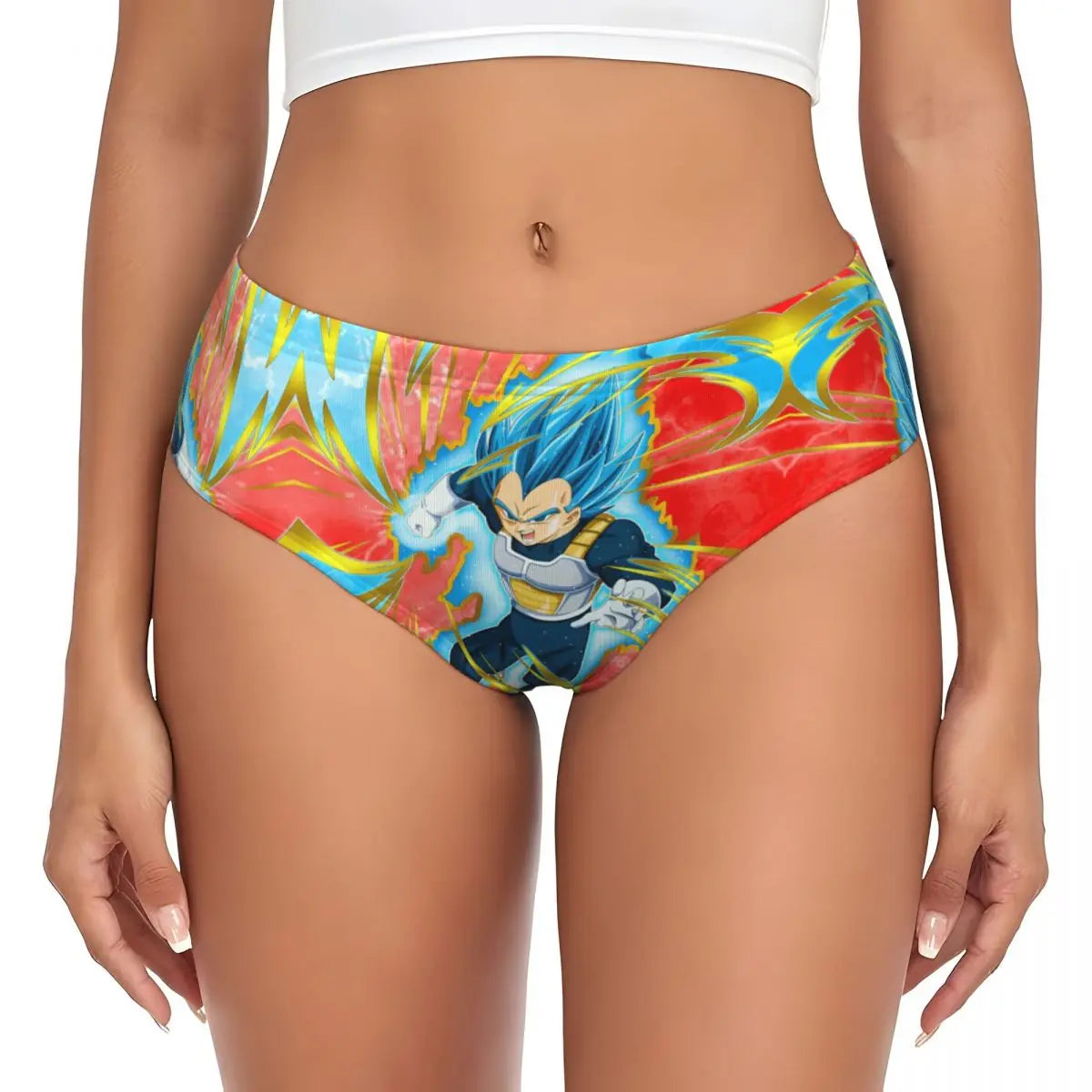 Orange und türkis Höschen Dragon Ball - Vegeta Blue im Kampf