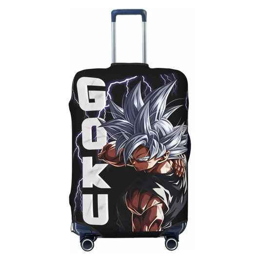 Dragon Ball Koffercover - Goku Ultra Instinct und weißer Schriftzug