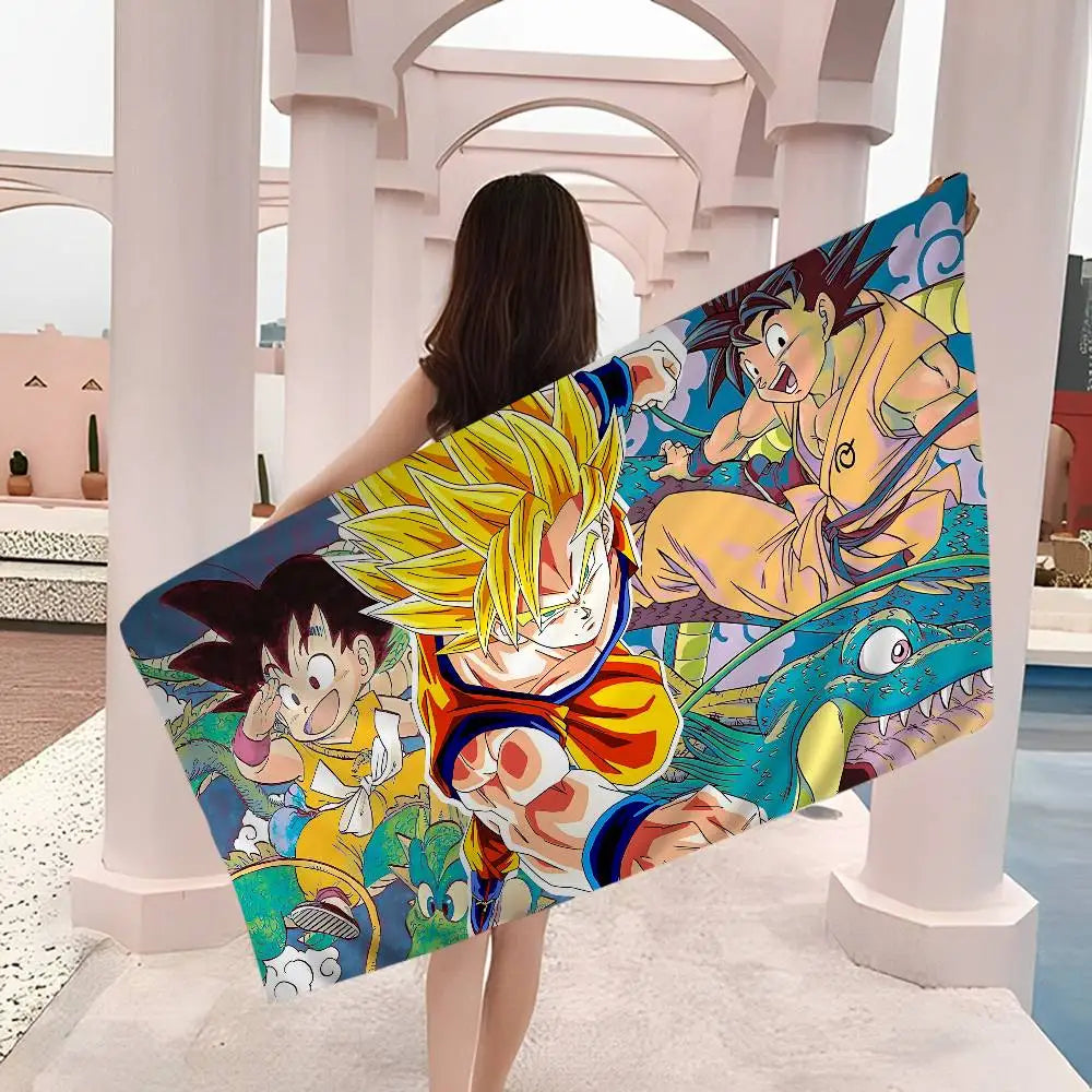 Dragon Ball Beach Handtuch - Goku Super Saiyan und Shenron
