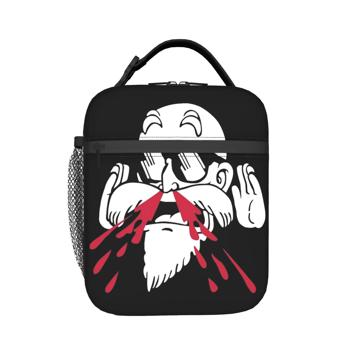 Sac repas noir Dragon Ball - Goku enfant Goku Blue et kanji Kame