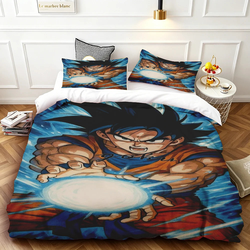 Copripiumino Dragon Ball - Goku Super Saiyan a torso nudo