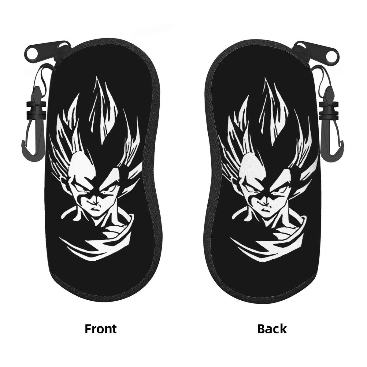 Étui à lunettes vert Dragon Ball - Cell et éclairs bleus