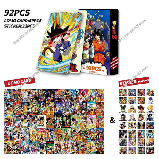 Cofanetto di carte e adesivi - personaggi Dragon Ball