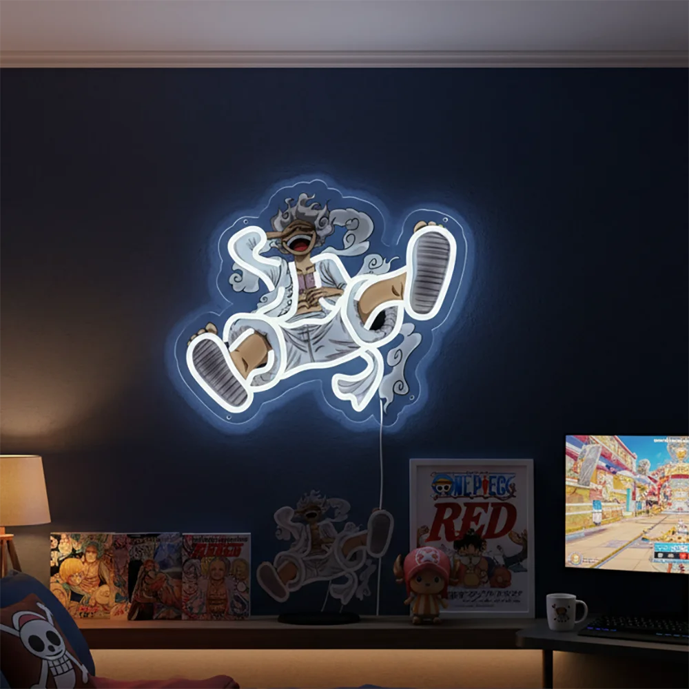 Lampada al neon blu Dragon Ball - Vegeta Super Saiyan Blue