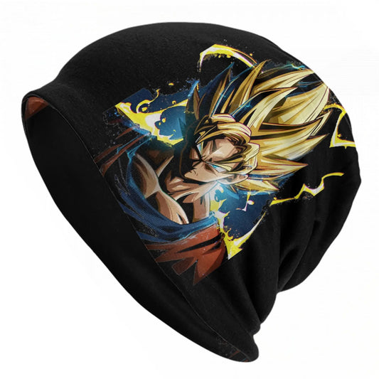 Berretto nero Dragon Ball - ritratto di Goku Super Saiyan dorato
