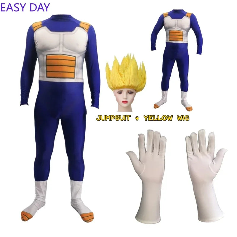 Costume Dragon Ball - Vegeta en armure blanche et combinaison bleue