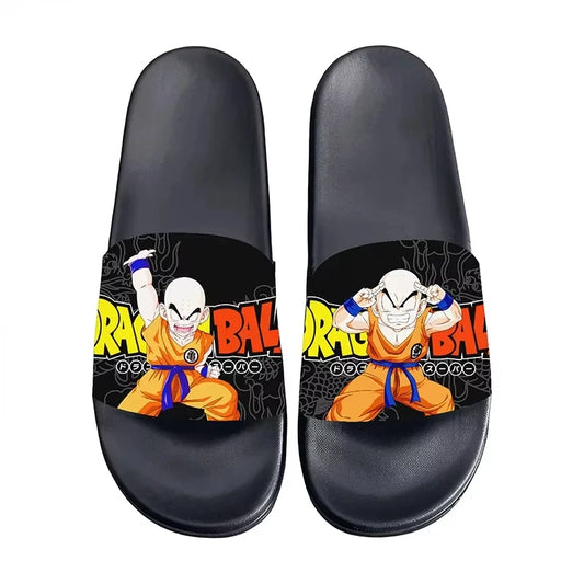 Claquettes Dragon Ball - Krilin en deux poses de combat
