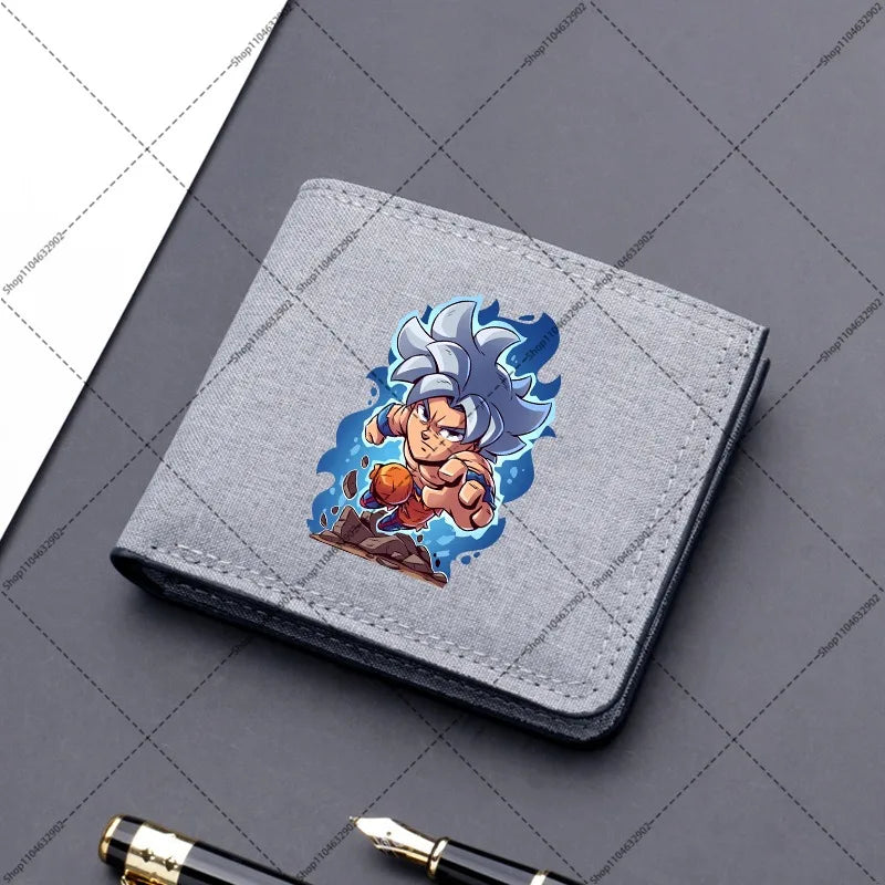 Dragon Ball Brieftasche - Krieger und Kanji Gehen Sie in Schild