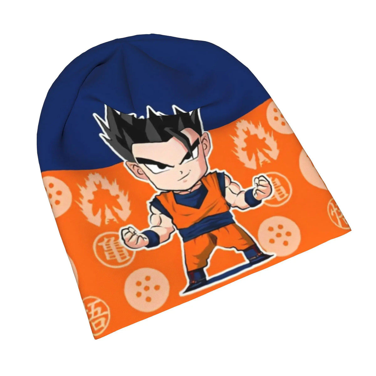Dragon Ball Blue and Orange Cap - Goku Child and Symbols