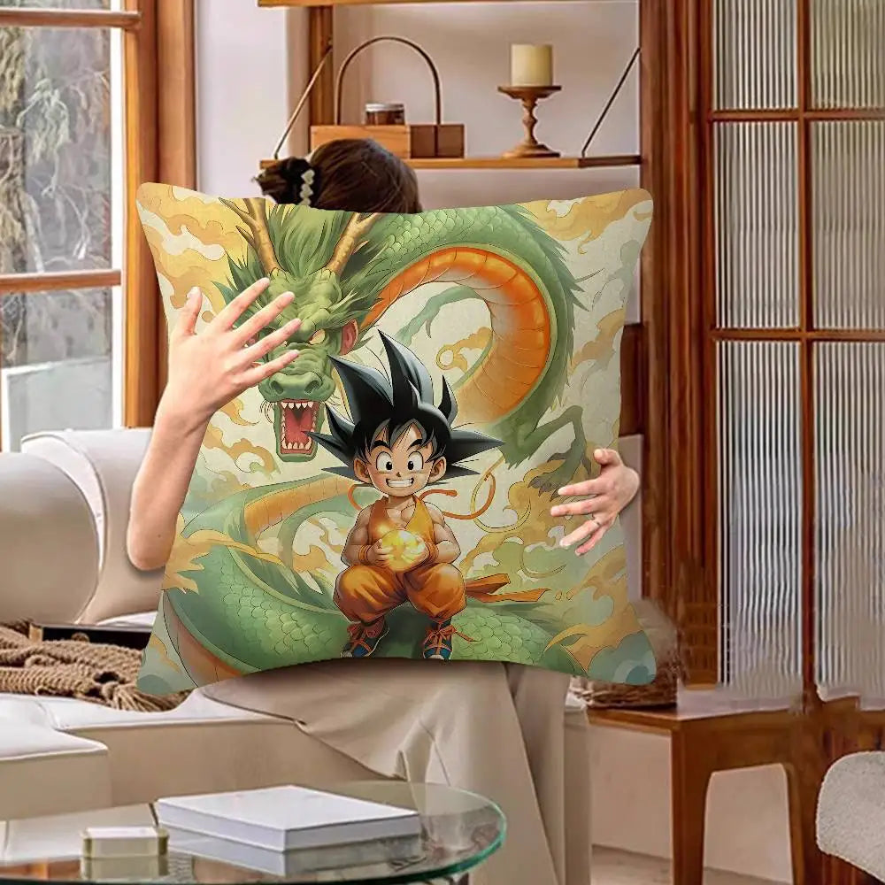 Dragon Ball Kissenbezüge - Kanji Kame Shenron und der junge Goku
