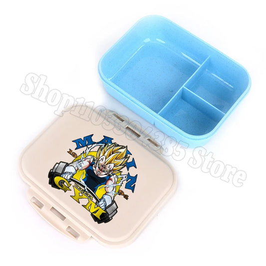 Boîte à goûter compartimentée bleue Dragon Ball - Majin Vegeta Super Saiyan