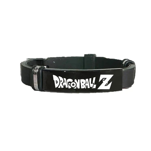 Black bracelet - white Dragon Ball Z logo