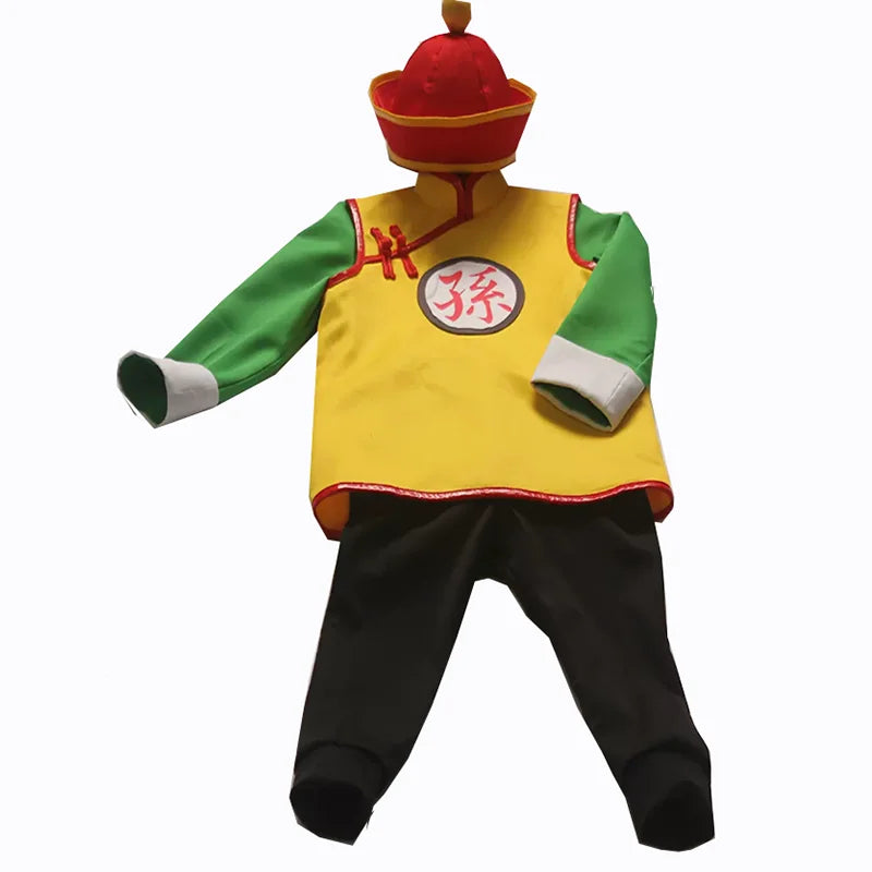 Dragon Ball costume - Gohan child with tunic and red hat