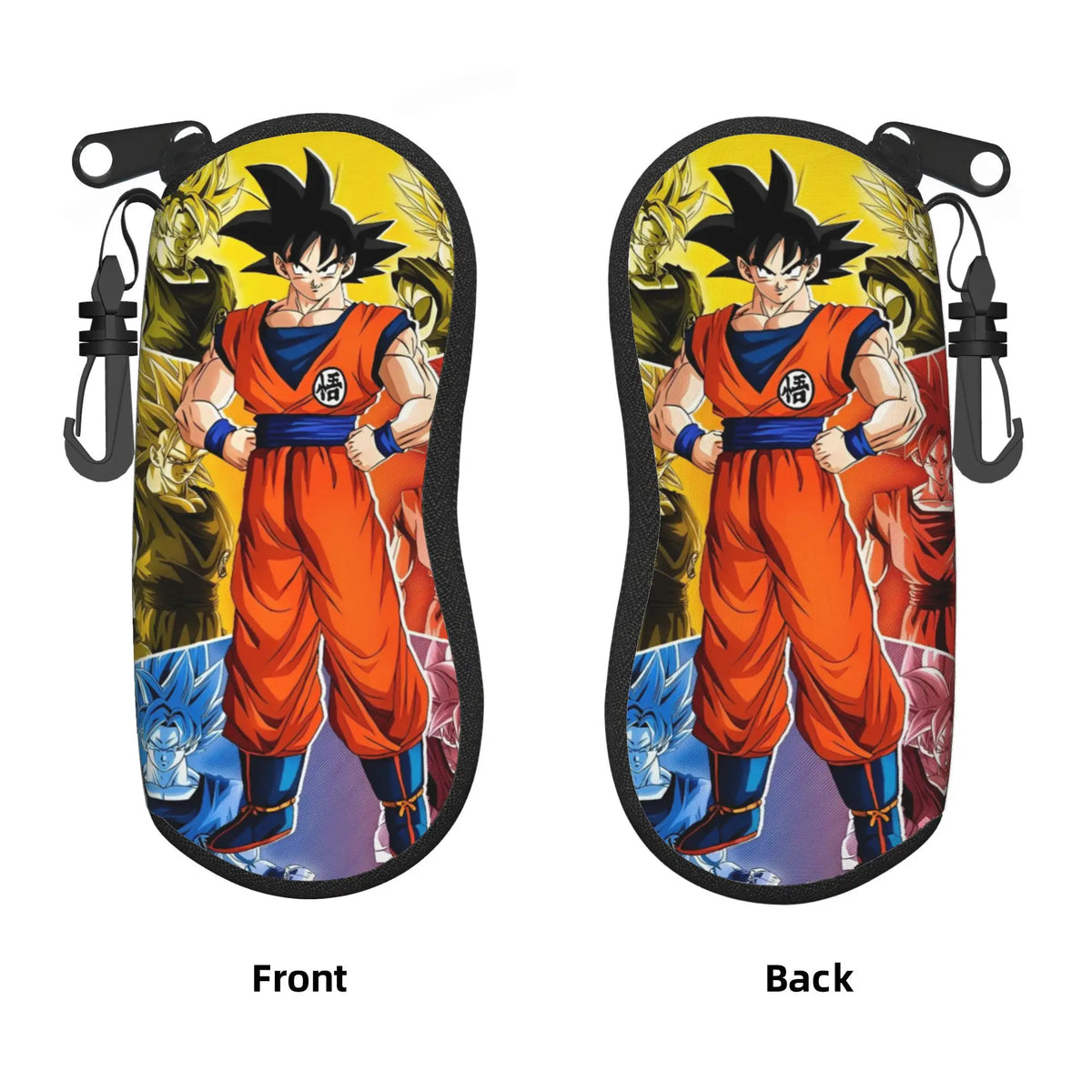 Dragon Ball orange Brillenkoffer - Kind Goku mit rotem Stock