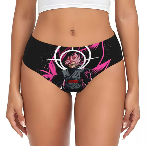 Schwarz und rosa Dragon Ball Höschen - Schwarz Goku Rosé und halos