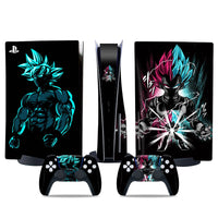 Goku Blue et Black Goku Rosé sur noir