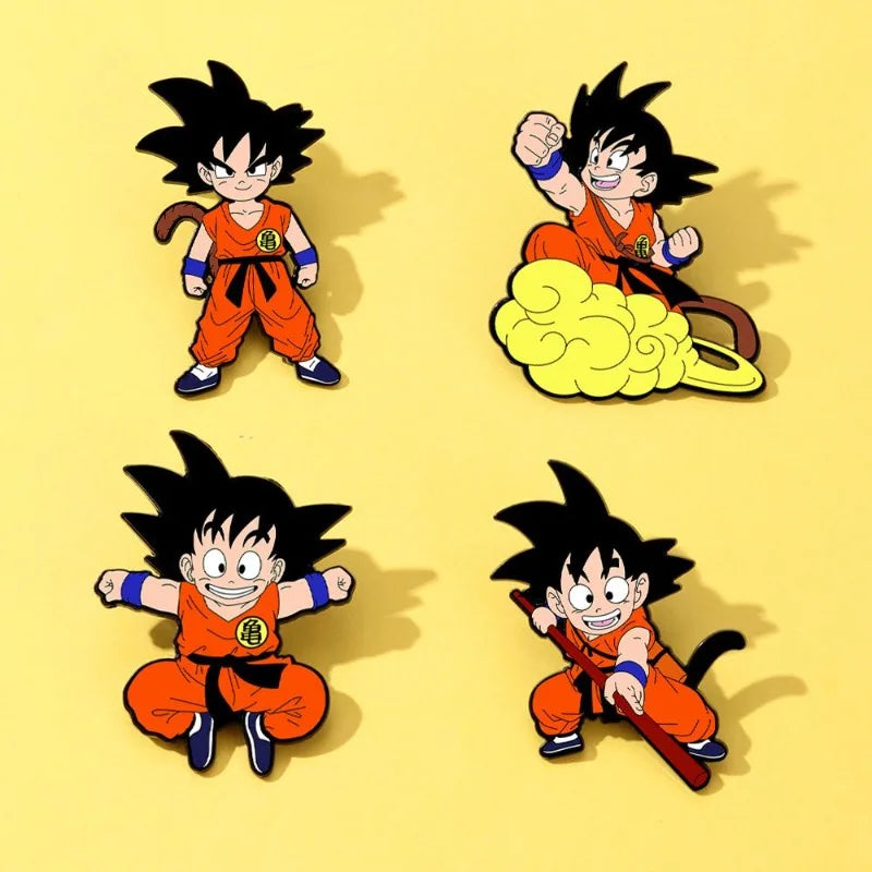 Spilla Dragon Ball - Goku bambino sulla sua nuvola magica