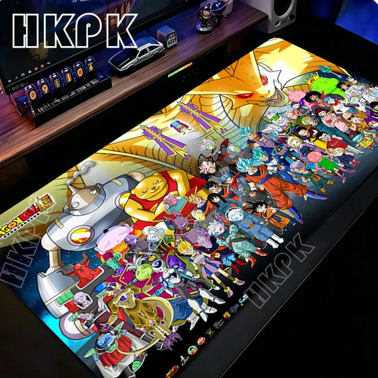 Grand tapis de souris multicolore Dragon Ball - tous les personnages réunis