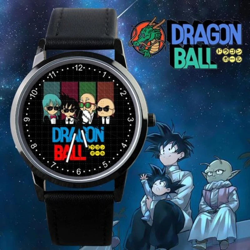 Orologio analogico Dragon Ball - personaggi chibi su cinturini multicolore