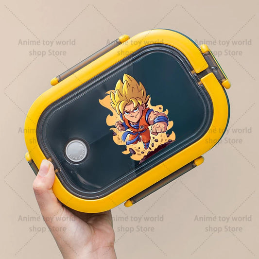 Boîte à goûter jaune Dragon Ball - Goku Super Saiyan chibi