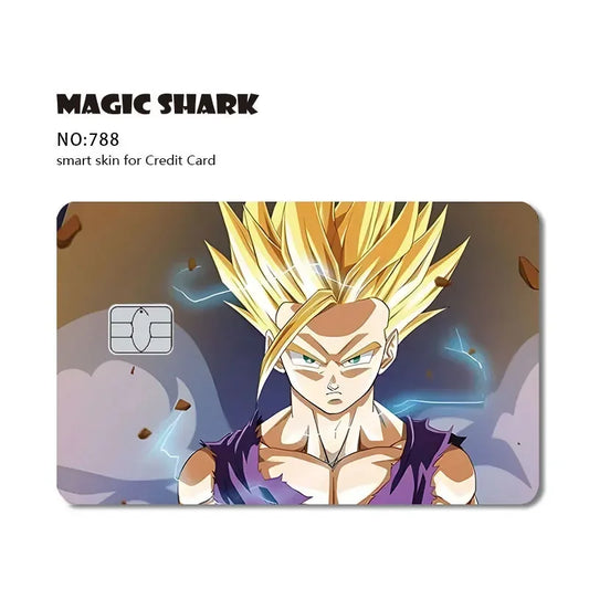 Sticker pour carte bancaire Dragon Ball - Gohan Super Saiyan 2
