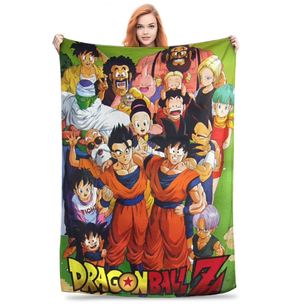 Plaid Dragon Ball - Goku davanti ai suoi compagni