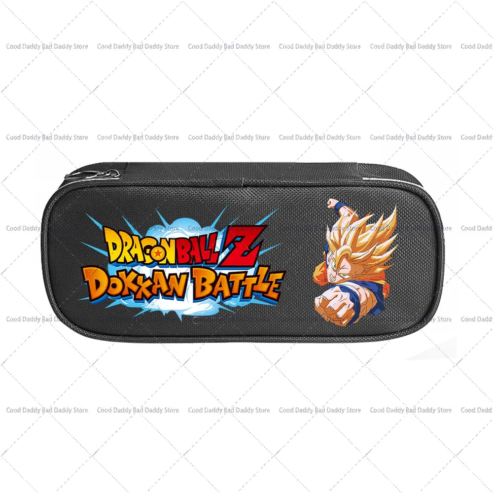 Trousse à crayons colorée Dragon Ball - Goku et logo Dokkan Battle