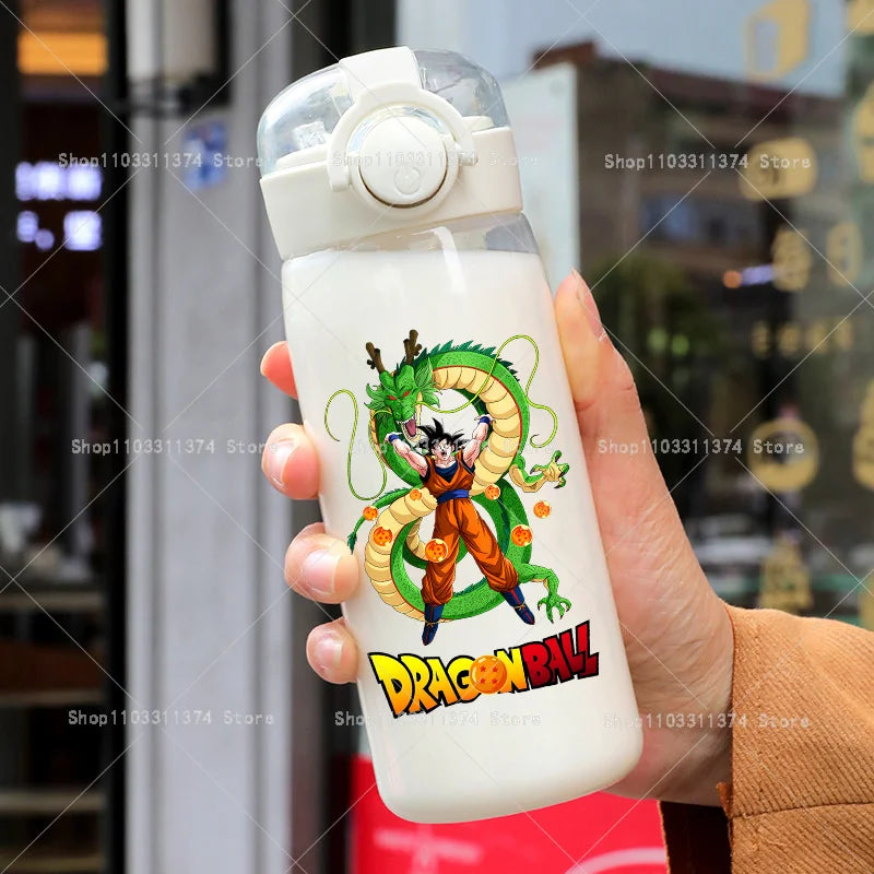 Dragon Ball transparent bottle - Goku child Shenron and crystal balls
