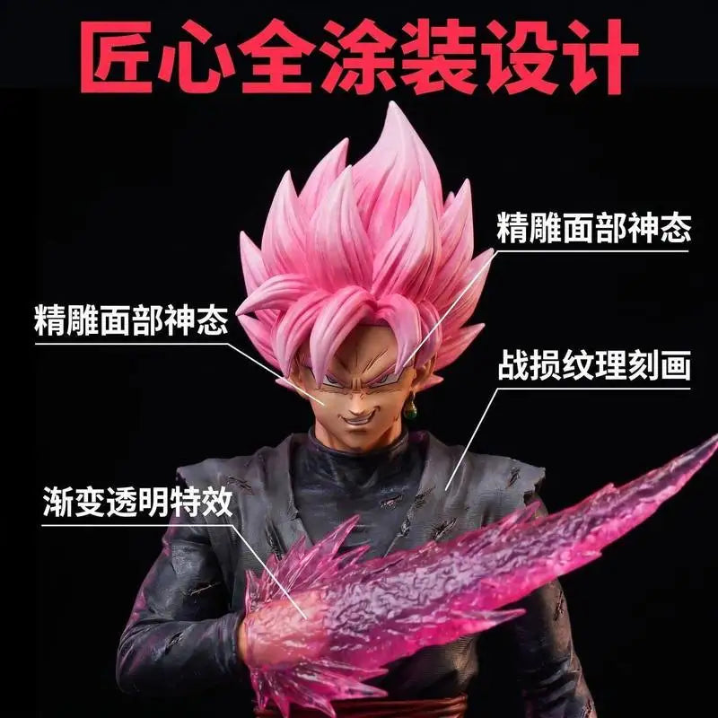 Figurine Dragon Ball - Black Goku Rosé avec faux