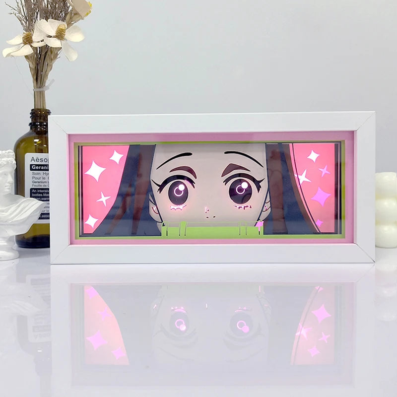 Quadro luminoso viola Dragon Ball - Goku Ultra Istinto sguardo