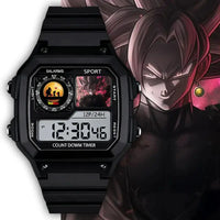 Black Goku in portrait
