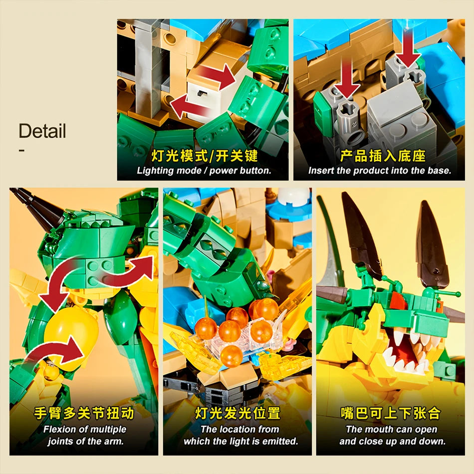 Dragon Ball construction game - Green and yellow Porunga