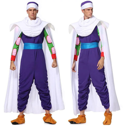 Costume violet et blanc Dragon Ball - Piccolo avec cape