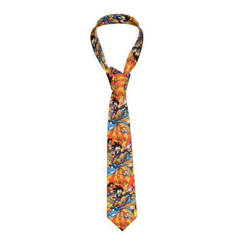 Orange und blau Dragon Ball Krawatte - Krieger Mosaik