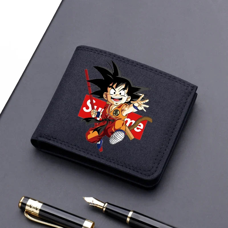 Dragon Ball patterned wallets - Ultra Instinct and Shenron child Goku