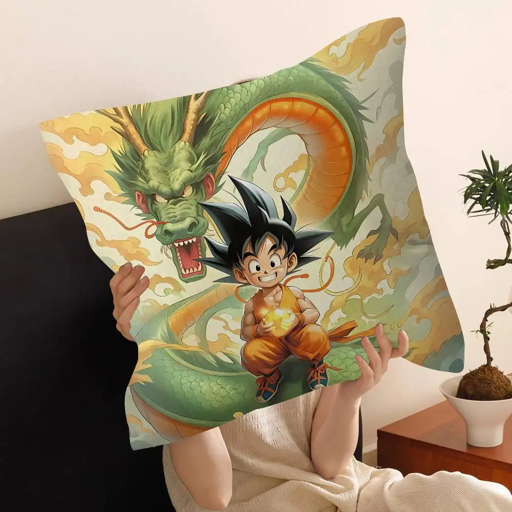 Dragon Ball Kissenbezüge - Kanji Kame Shenron und der junge Goku
