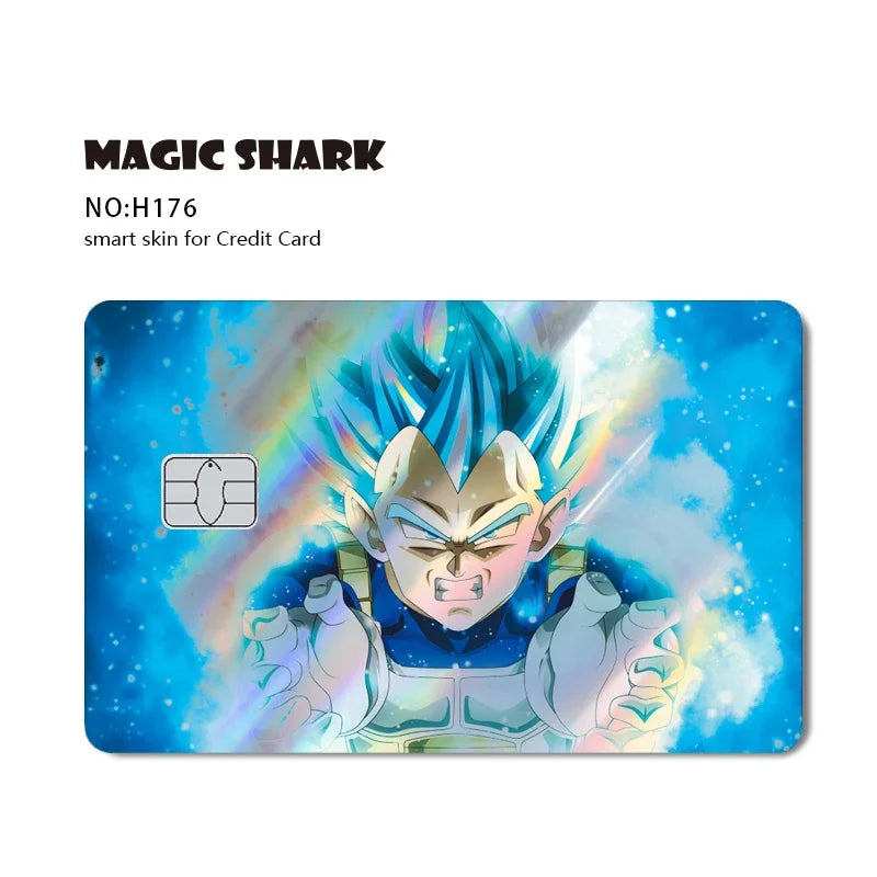 Dragon Ball Bankkarte Aufkleber - Saiyan Krieger
