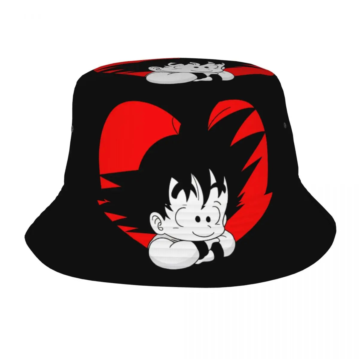 Black Bob Dragon Ball - Goku child and big red heart