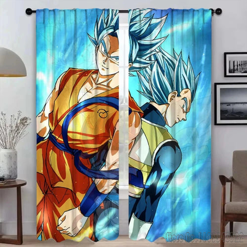 Tende blu Dragon Ball - Goku e Vegeta Super Saiyan Blue