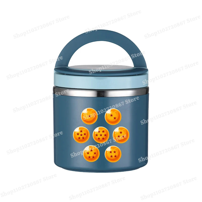 Fiambrera redonda azul Dragon Ball - las siete bolas de cristal
