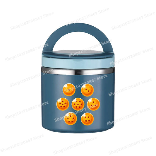 Ronde Blue Dragon Ball Meal Box - de zeven kristallen ballen