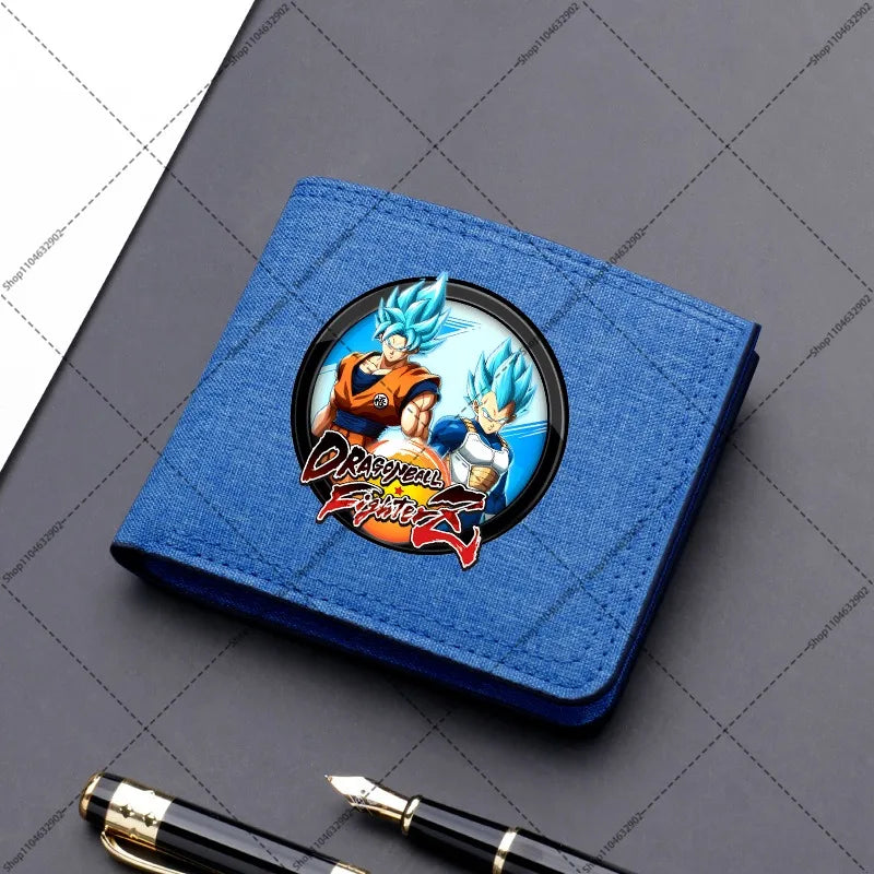 Dragon Ball Brieftasche - Krieger und Kanji Gehen Sie in Schild
